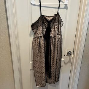 Sheer retro style polka dot dress